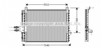 AVA QUALITY COOLING ms5205 -  Конденсатор, кондиционер